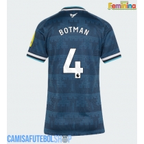 Camisa de time de futebol Newcastle United Sven Botman #4 Replicas 2º Equipamento Feminina 2026-27 Manga Curta
